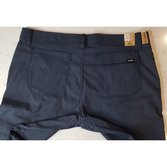 Prana Men's 38x28 Stretch Zion Pant Relaxed Fit Straight Leg in Stormy Night~NWT - Picture 10 of 16